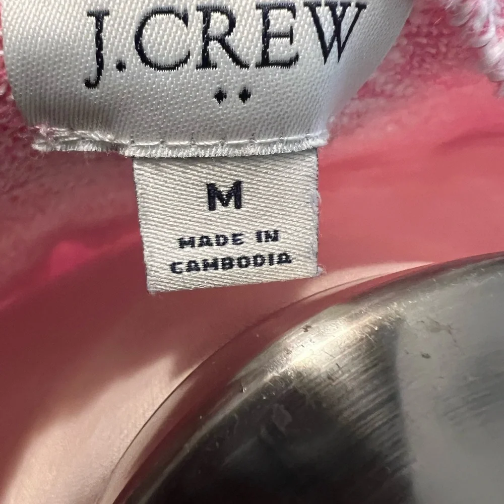 J Crew Pink Long-sleeve light weight bright sweater.Great for Spring.Medium - Picture 5 of 7
